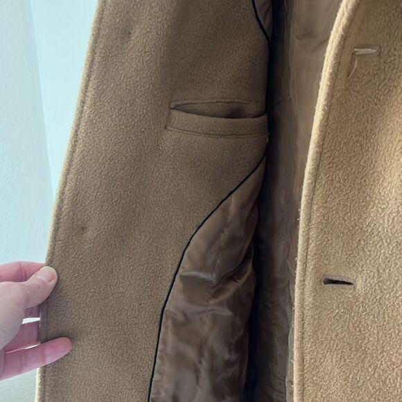 Vintage Banana Republic Men's Wool Cashmere Blend Coat - Picture 4 of 12